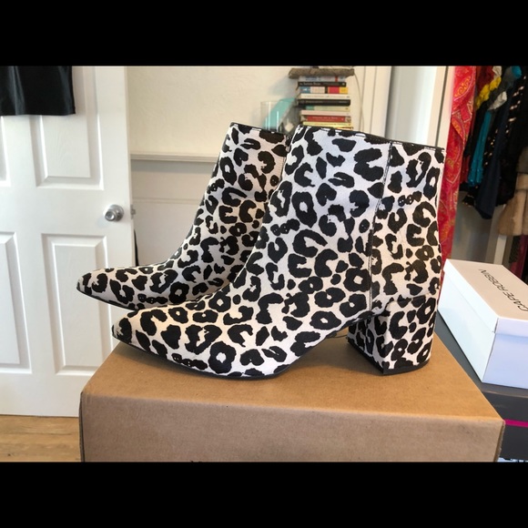 INC Animal Print Calf Hair Booties - Picture 9 of 11